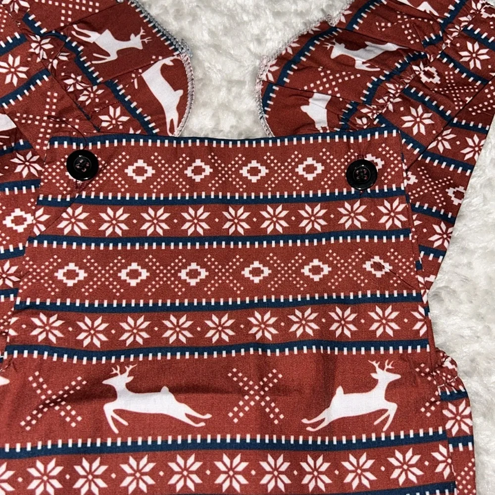 5/$30 🎈 Canis baby fair isle holiday romper size 80